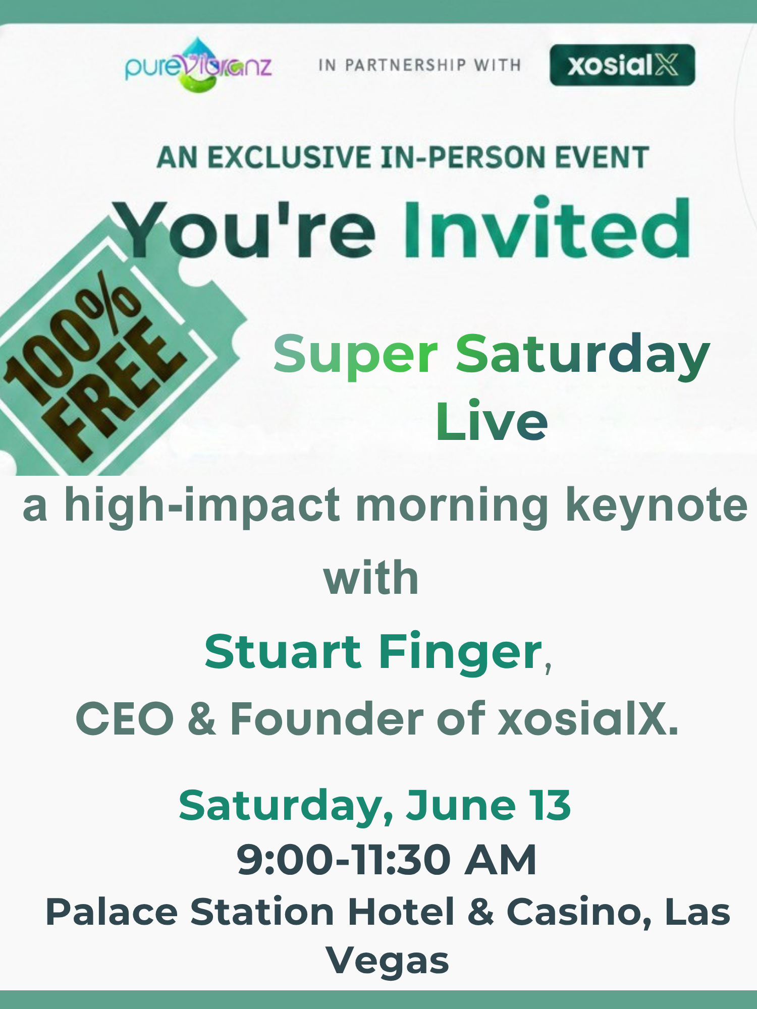 Free Super Saturday Event